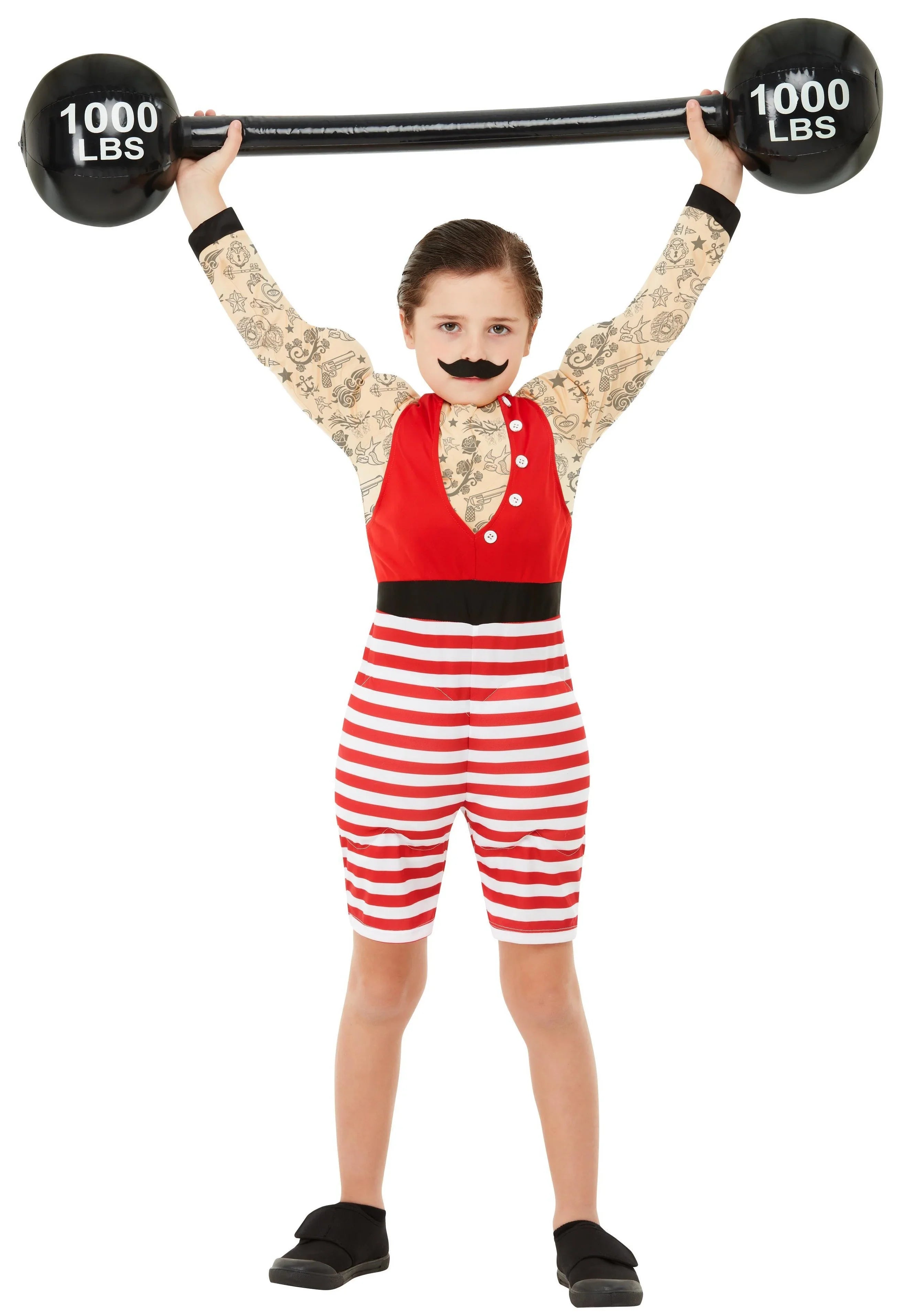 Disfraz de Forzudo Tatuado para Niño Circo Smiffys